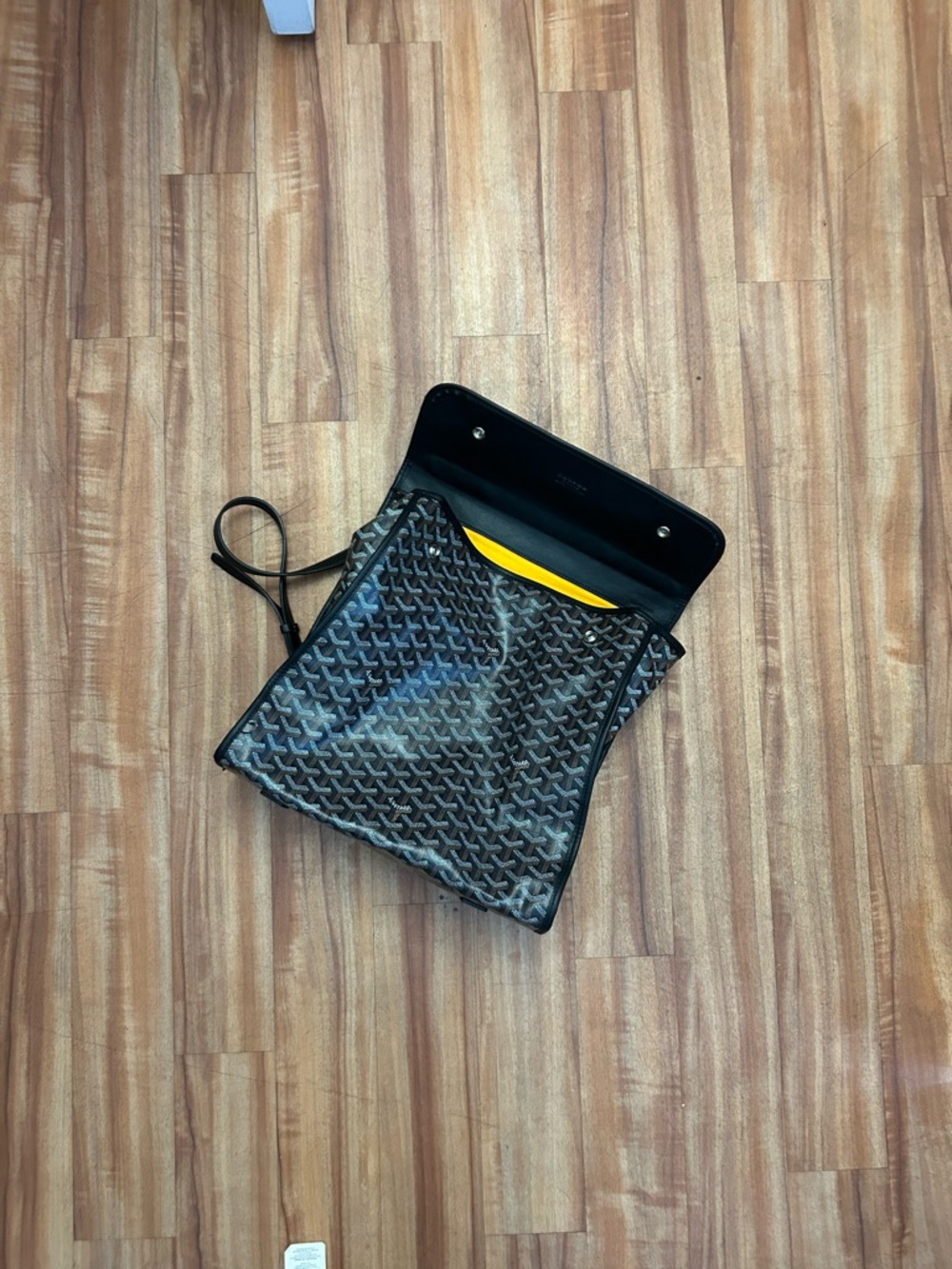 Goyard Black and Yellow Crossbody Pouch